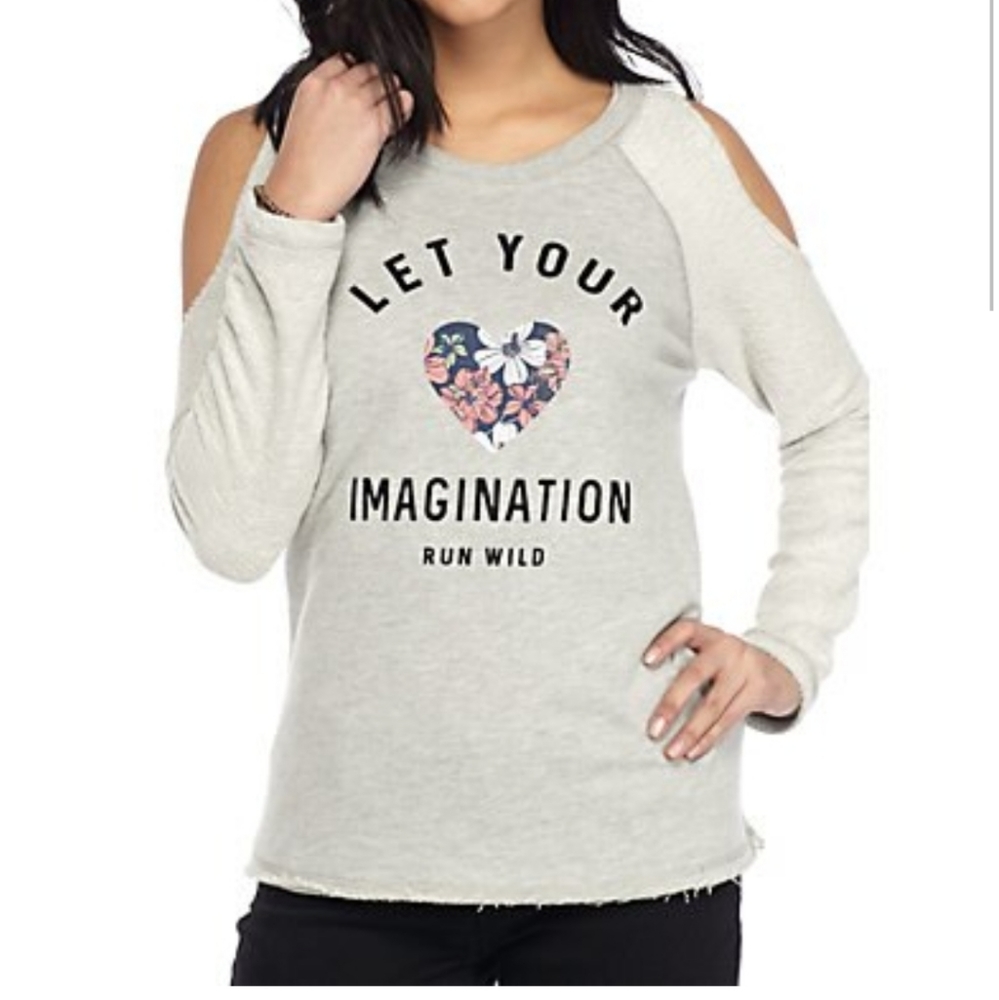 Derek Heart Open Shoulder Heart shirt